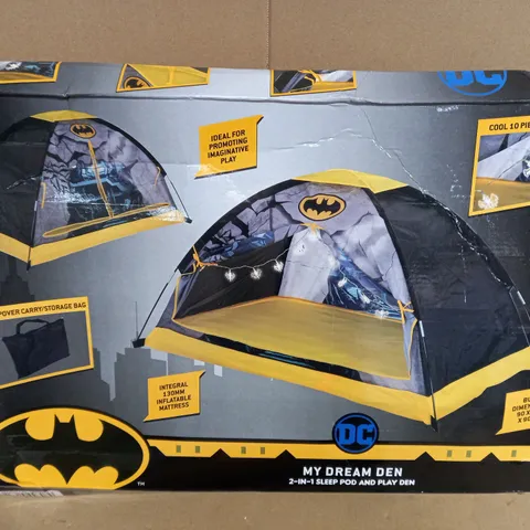 BATMAN MY DREAM DEN 2IN1 SLEEP POD AND PLAY DEN