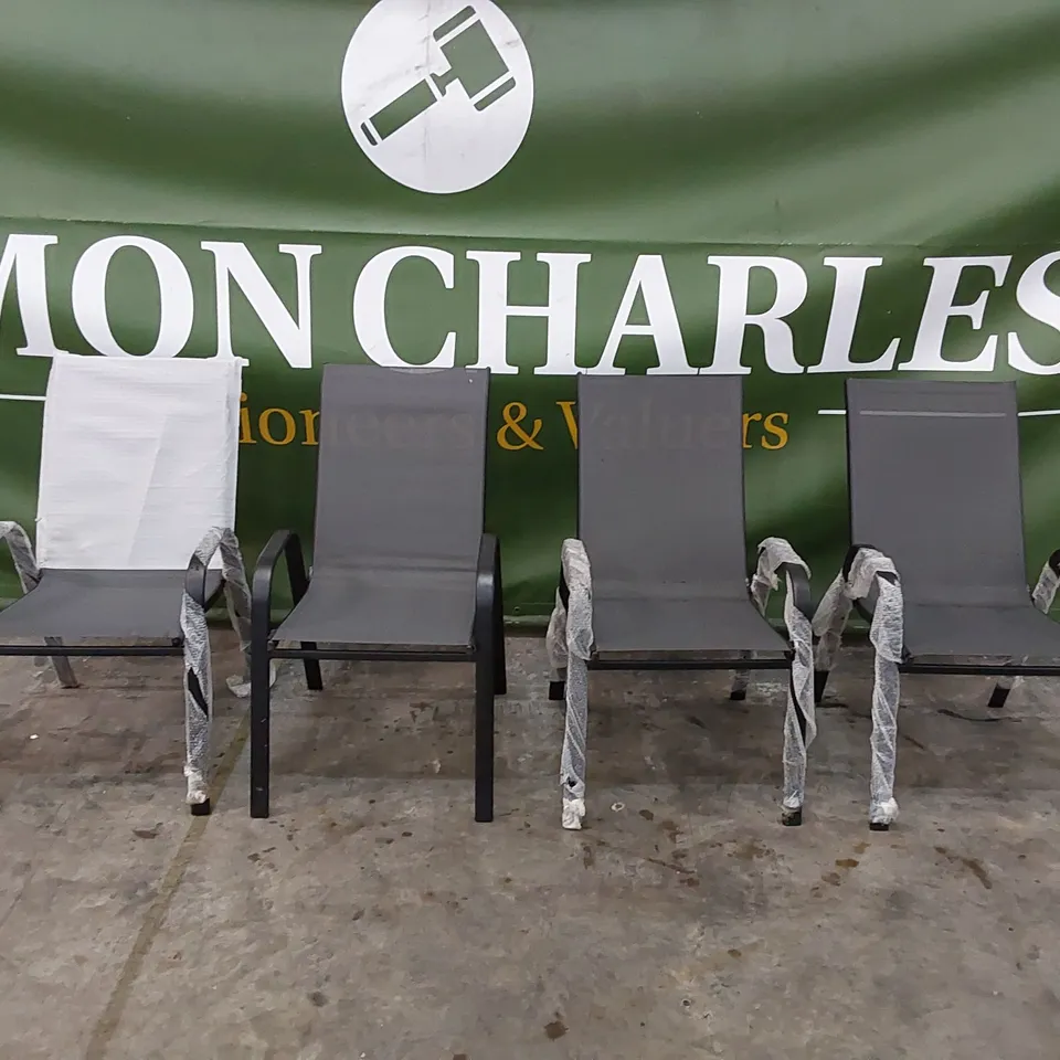 4X OUTDOOR GARDEN/PATIO CHAIRS (4 ITEMS)