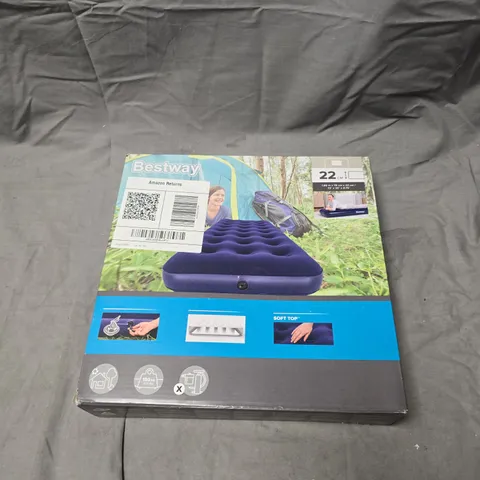 BESTWAY INFLATABLE AIR BED – 22 CM, 1.85M X 76CM X 22CM (73" X 30" X 8.75")