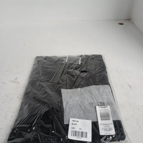 JACK & JONES MEN'S BLACK T-SHIRT – UK 2XL (US 2XL / EU 4XL)