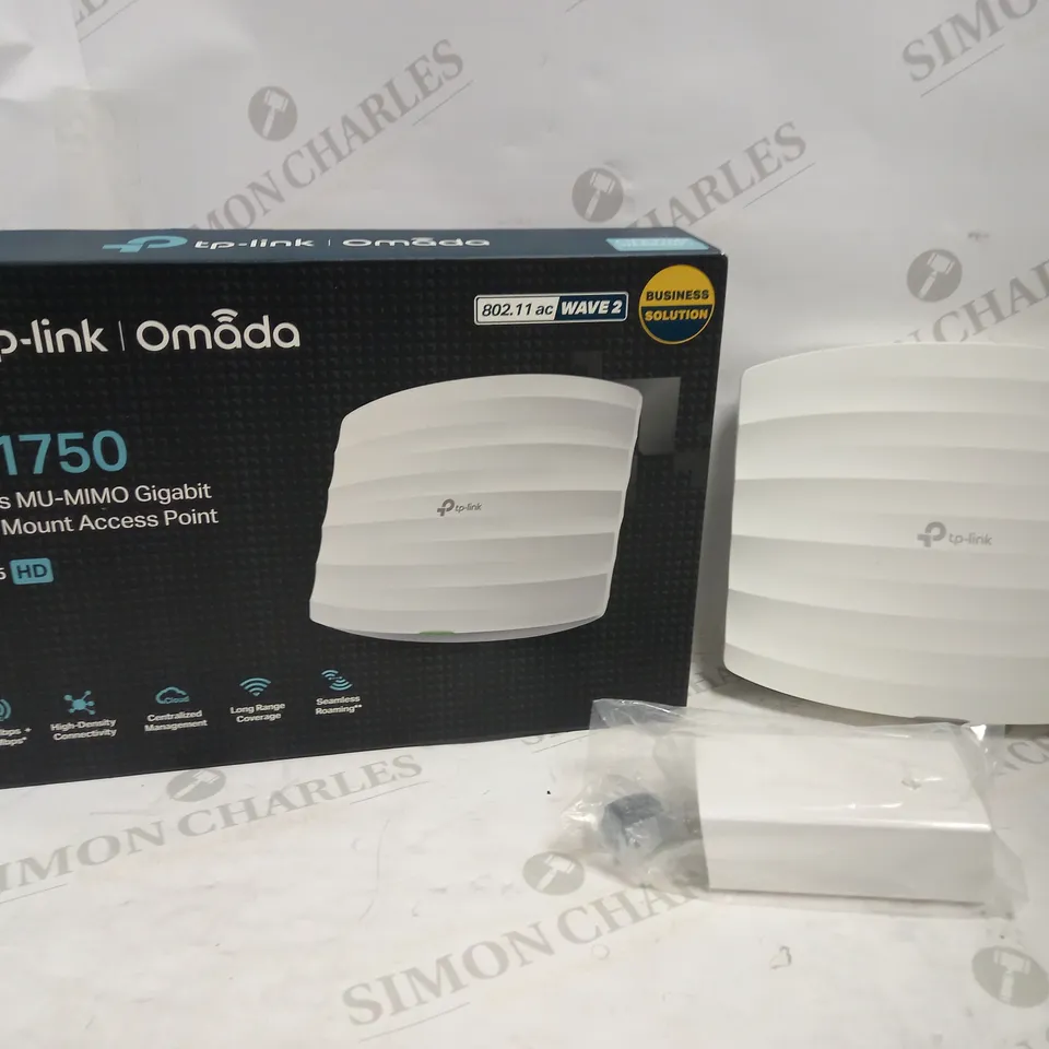 TP-LINK OMADA AC1750 WIRELESS MU-MIMO GIGABIT CEILING MOUNT ACCESS POINT
