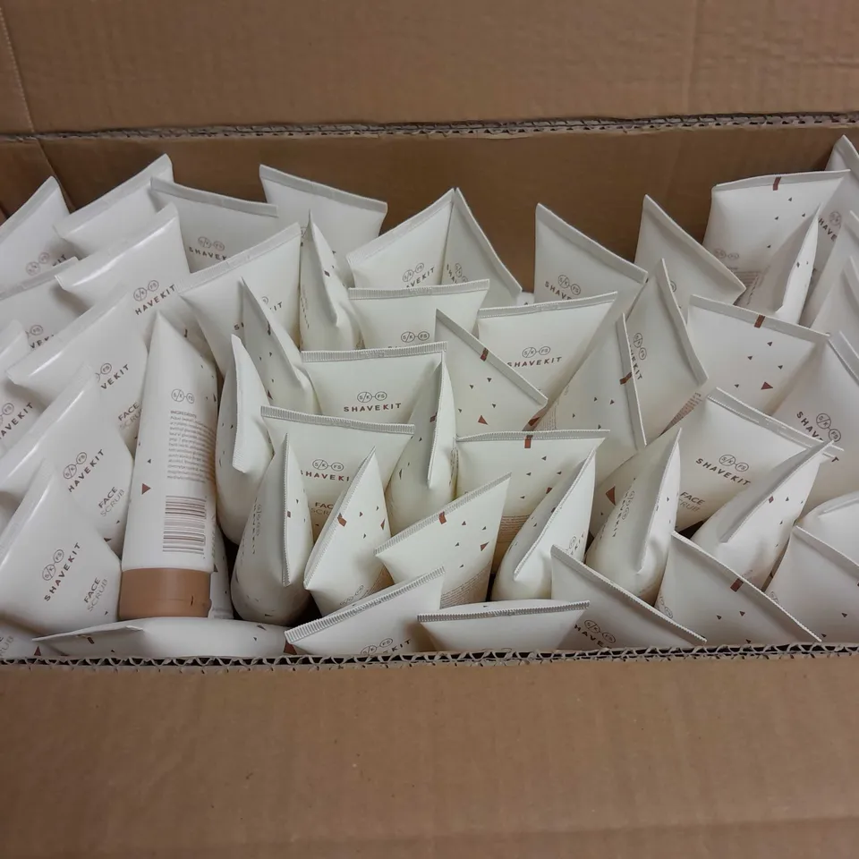 BOX OF APPROX 30 SHAVEKIT FACE SCRUBS 100ML EACH