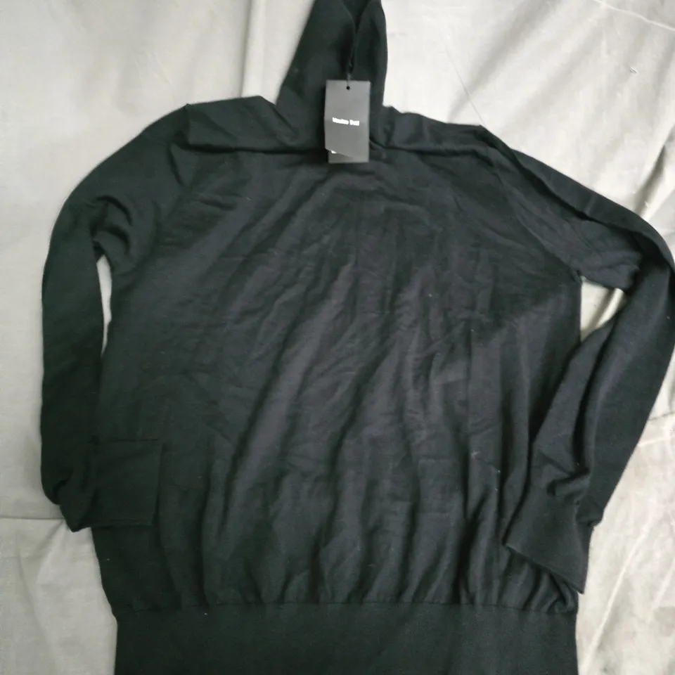 MASSIMO DUTTI TURTLE NECK TOP IN BLACK – SIZE L