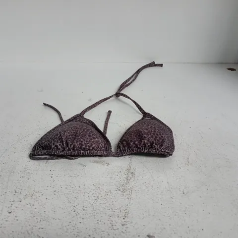 CALVIN KLEIN GREY PATTERN MEDIUM BIKINI TOP