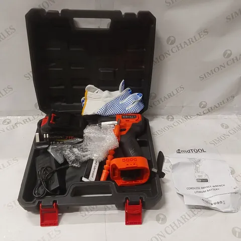 EMDTOOL CORDLESS IMPACT WRENCH WITH LITHIUM BATTERY