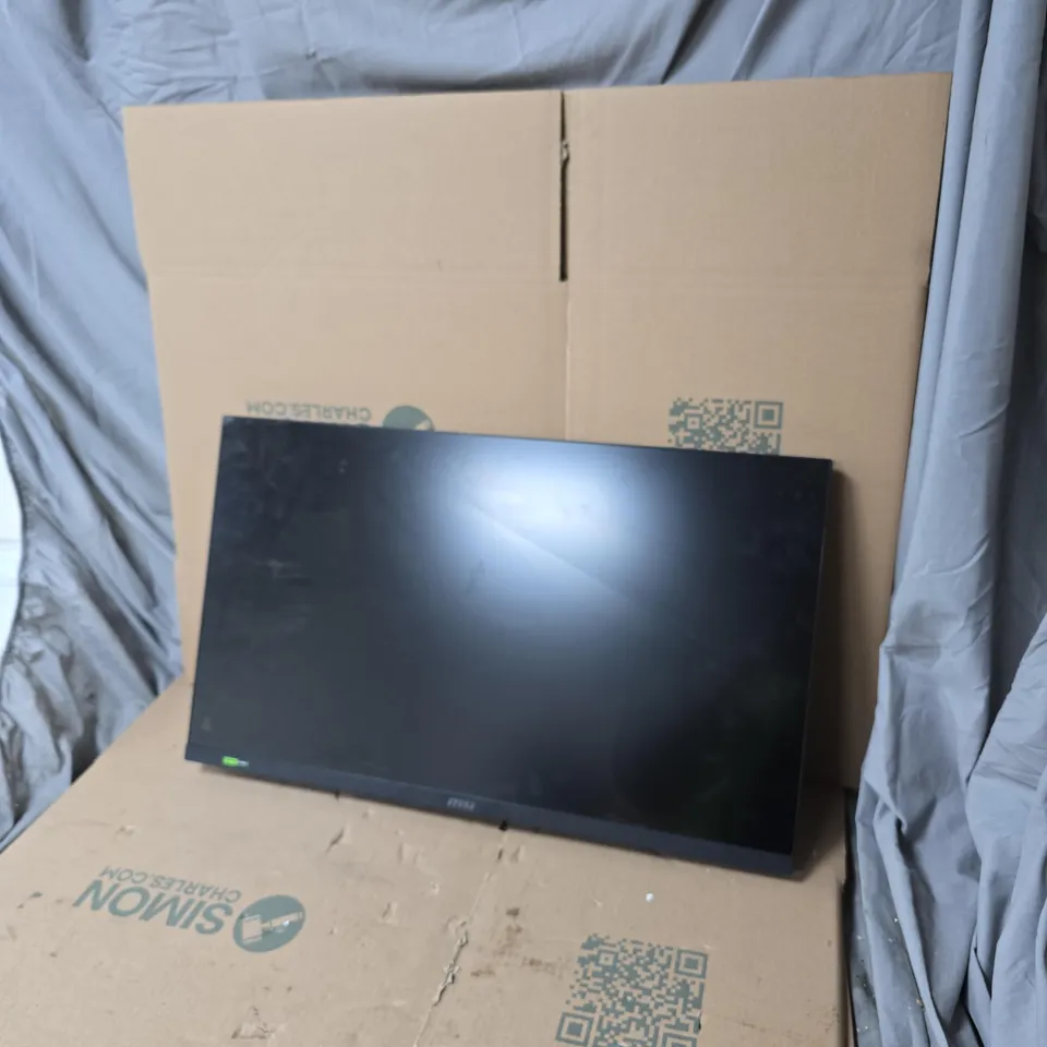 MSI COMPUTER MONITOR – BLACK - DAMAGED SCREEN
