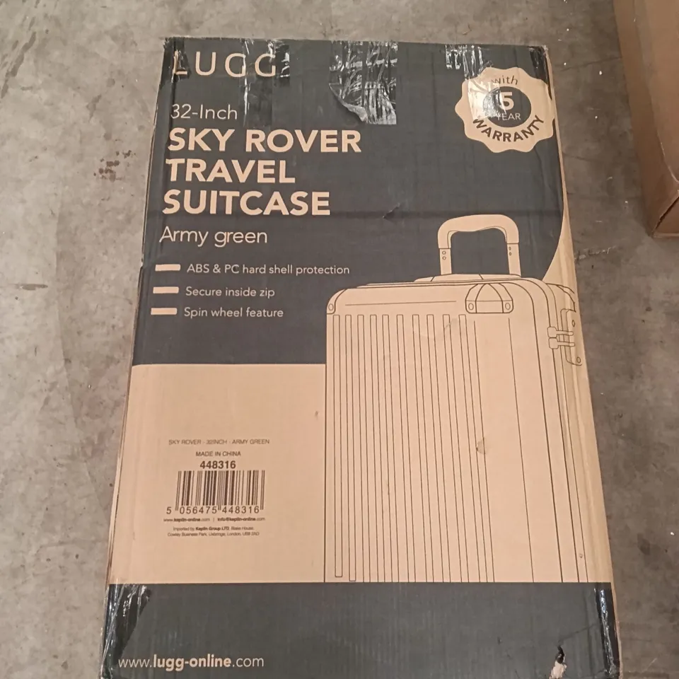 BOXED LUGG TRAVEL SUITCASE