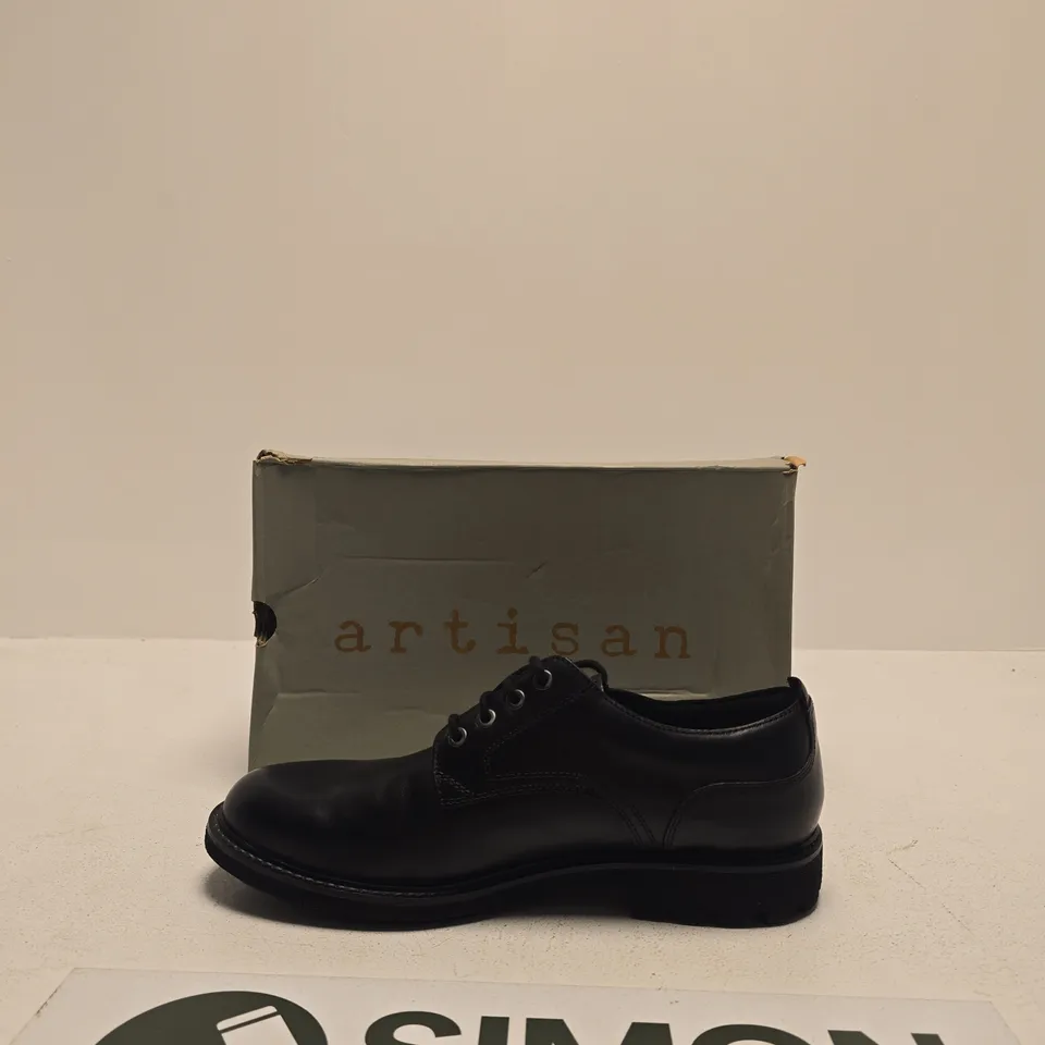 CLARKS ARTISAN BLACK LEATHER LACE-UP SHOES – MEN'S SIZE UK 10G