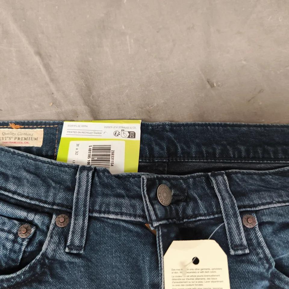 LEVI'S PREMIUM DENIM JEANS, UK WAIST 31 X INSEAM 32 (US 31X32)