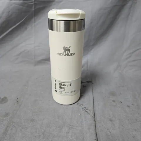 STANLEY TRANSIT MUG 16 OZ STAINLESS STEEL TRAVEL TUMBLER – WHITE