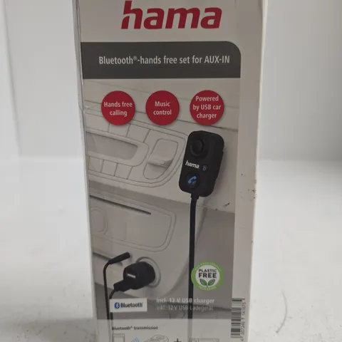 HAMA BLUETOOTH HANDS FREE SET FOR AUX-IN – BOXED
