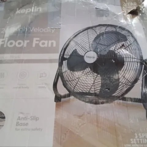 BOXED KEPLIN 20" FLOOR FAN BLACK