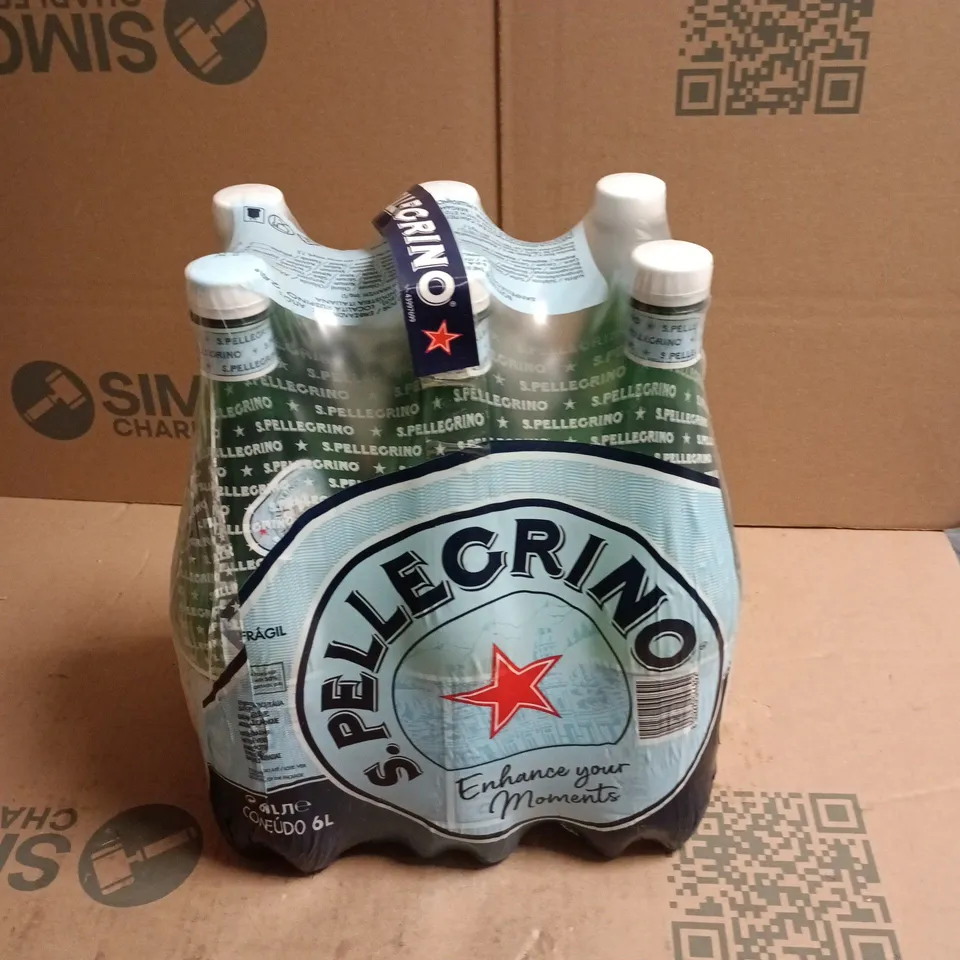6 PACK OF S.PELLEGRINO SPARKLING WATER (6X1L)