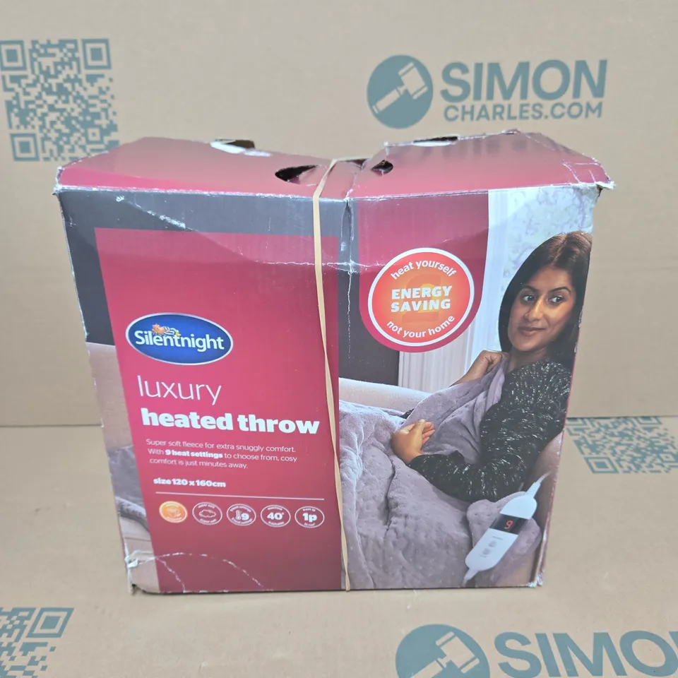 SILENTNIGHT LUXURY HEATED THROW – 120 X 160 CM – BOXED