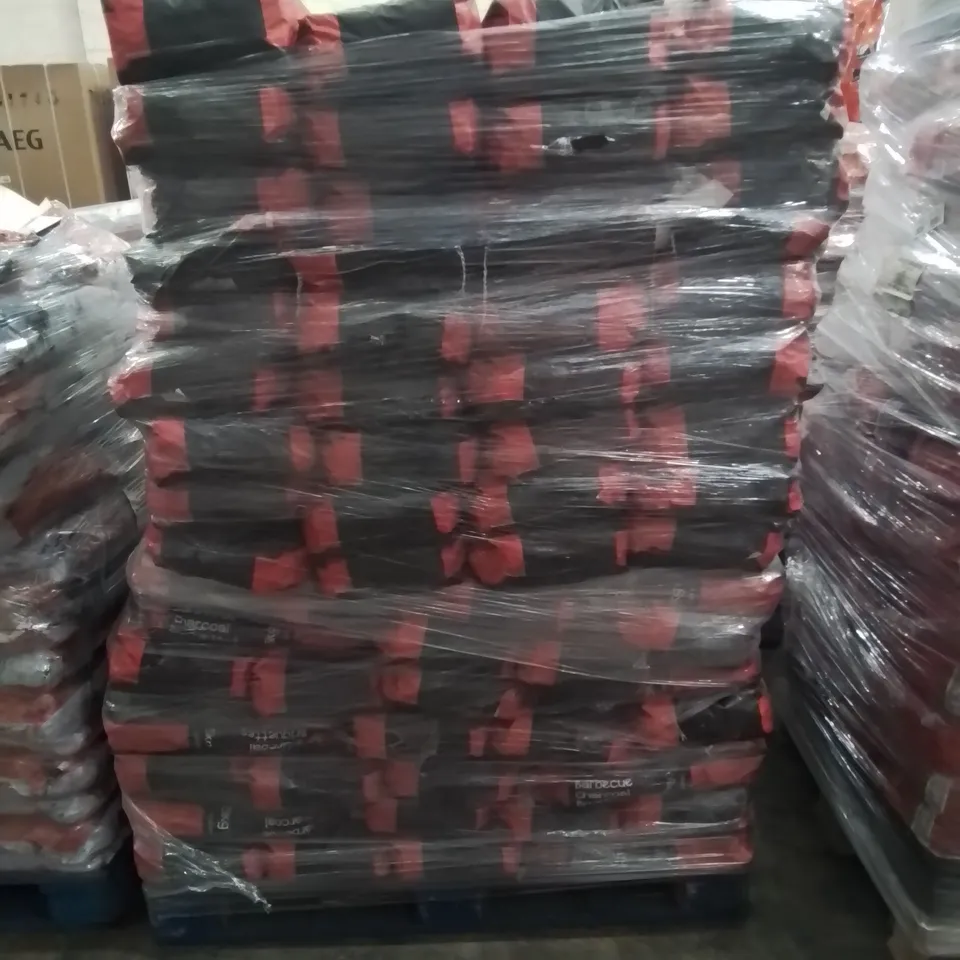PALLET TO CONTAIN APPROX 120 X 5kg BAGS OF BIGK BARBECUE CHARCOAL BRIQUETTES 