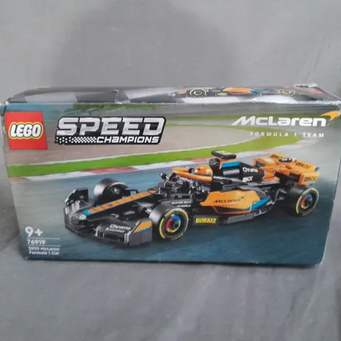 BOXED LEGO SPEED CHAMPION 2023 MCLAREN F1 RACE CAR - 76919