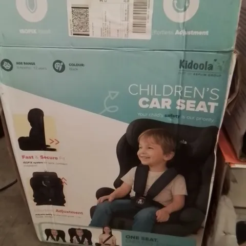 BOXED KEPLIN CHILDREN'S CAR SEAT
