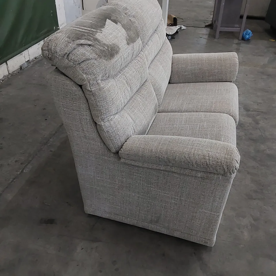 QUALITY G PLAN DESIGNER MALVERN 2 SEATER SOFA IN BEACH CARAMEL FABRIC