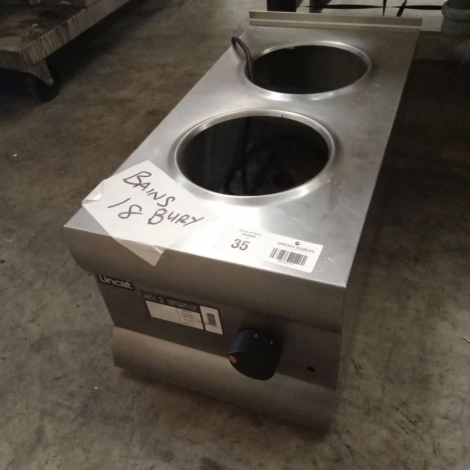 LINCAT BS3 SILVERLINK ELECTRIC COUNTER-TOP DRY HEAT BAIN MARIE 2-POT