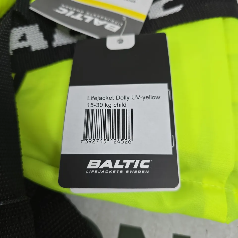 BALTIC LIFEJACKET DOLLY UV-YELLOW FOR 15–30 KG CHILD
