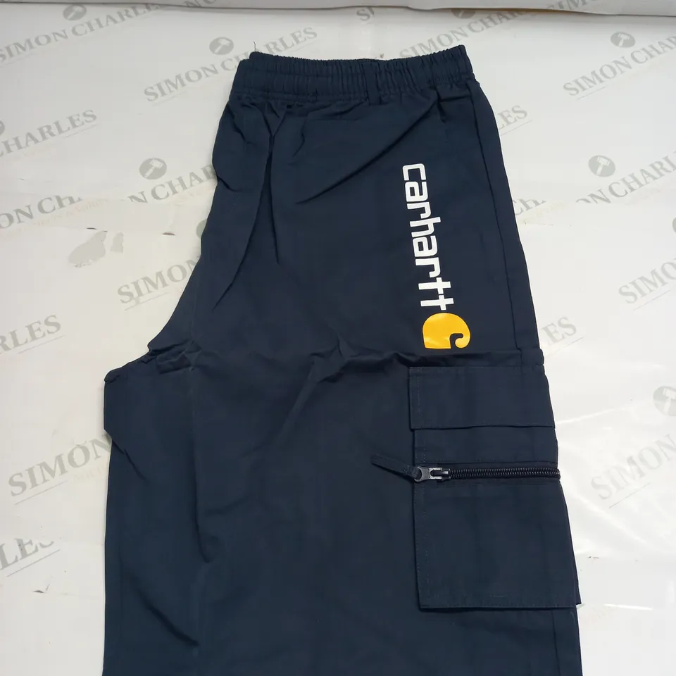 CARHARTT NAVY CARGO SHORTS 3XL