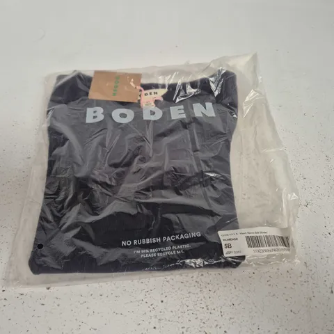 BODEN WOMEN'S NAVY SHORT SLEEVE RIB HENLEY TOP – NAVY UK 8