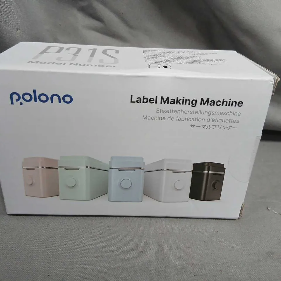 POLONO LABEL MAKING MACHINE – MODEL P31S