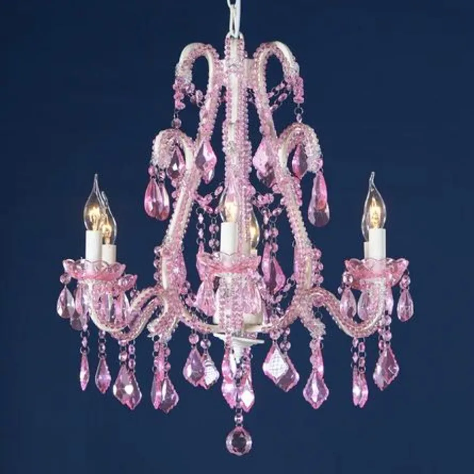 BOXED 6-LIGHT CANDLE-STYLE CHANDELIER 