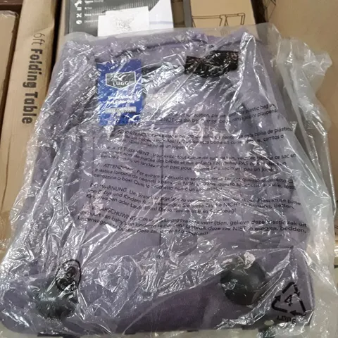 BOXED LUGG SINGLE TROLLEY SOFT CABIN BAG - PURPLE 