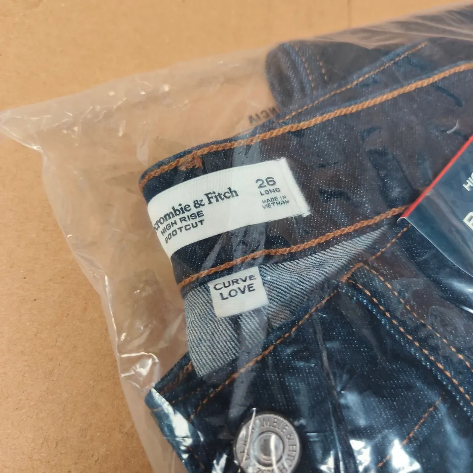 ABERCROMBIE & FITCH WOMEN'S HIGH RISE BOOTCUT JEANS - CURVE LOVE, UK 6