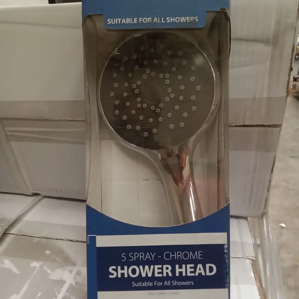 BOXED TRITON 5 SPRAY CHROME SHOWER HEAD