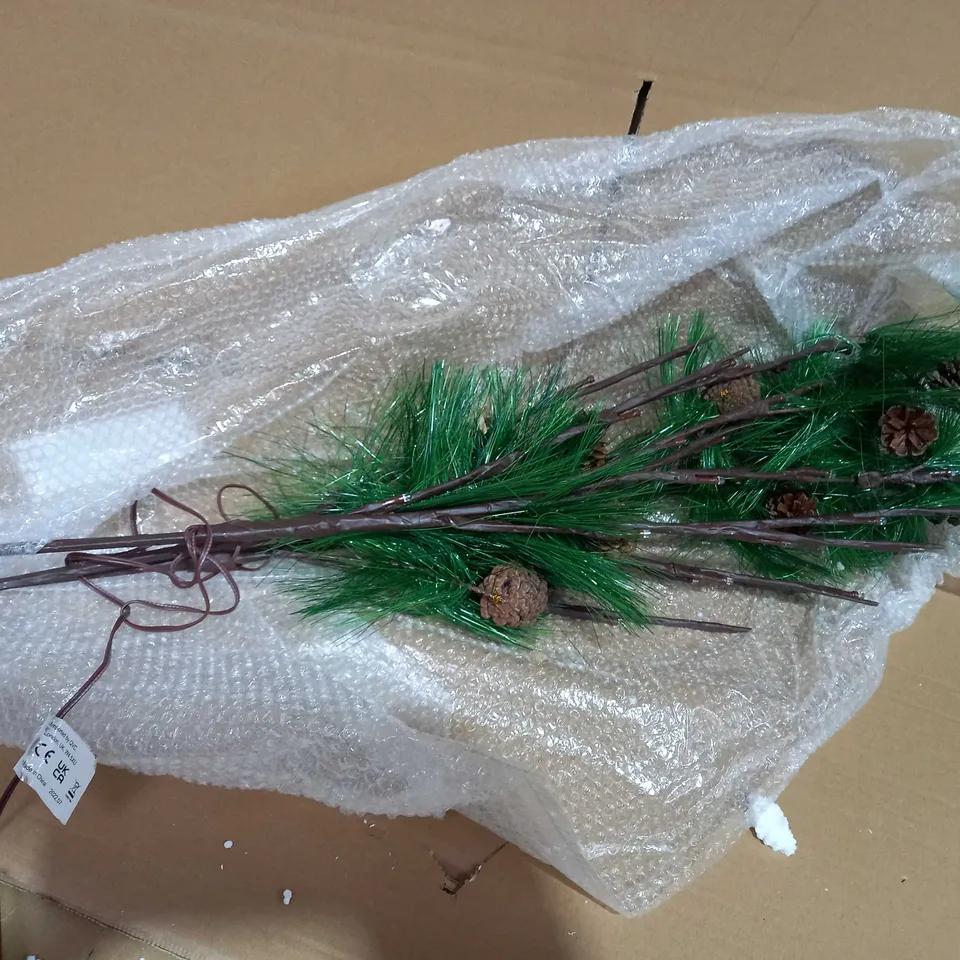 OUTLET HOME REFLECTIONS SET OF 3 PRE-LIT PINE BRANCHES