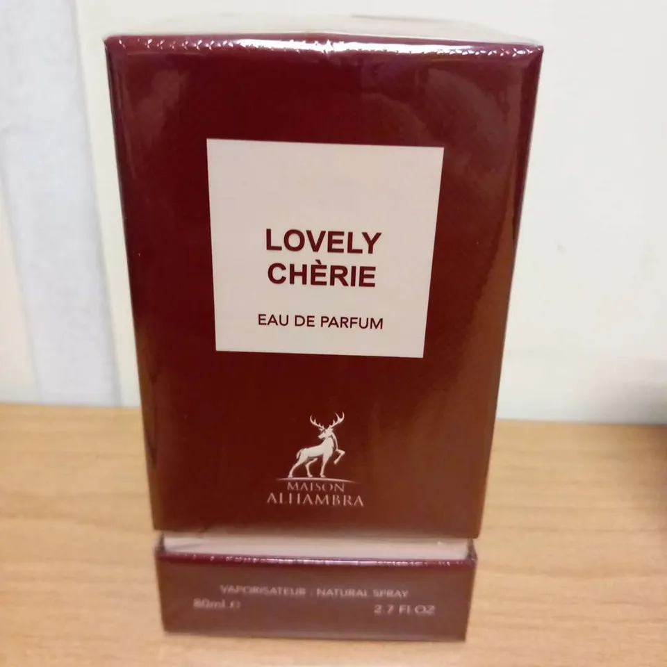 BOXED AND SEALED LOVELY CHERIE EAU DE PARFUM MAISON ALHAMBRA 80ML