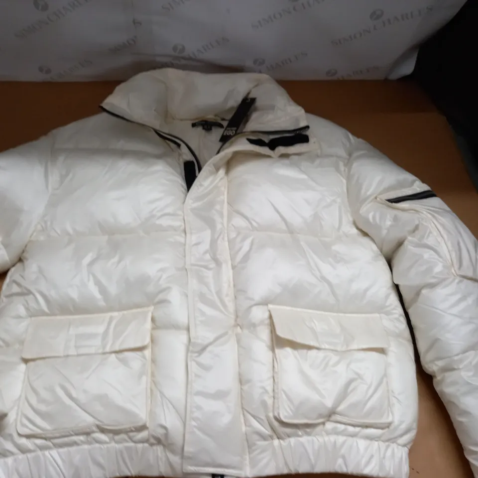 JESS HUNT EGO PADDED WHITE COAT - UK 10