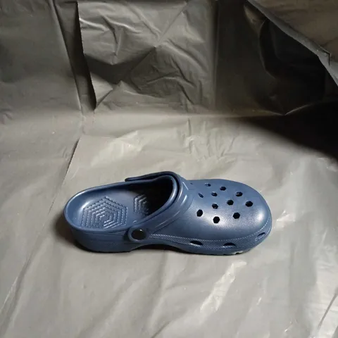 CROCS BLUE SLIP-ON CLOGS WITH BACK STRAP - SIZE UK 3 
