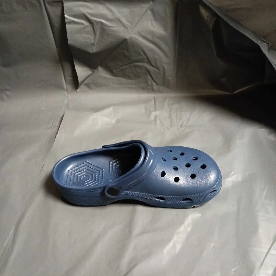 CROCS BLUE SLIP-ON CLOGS WITH BACK STRAP - SIZE UK 3