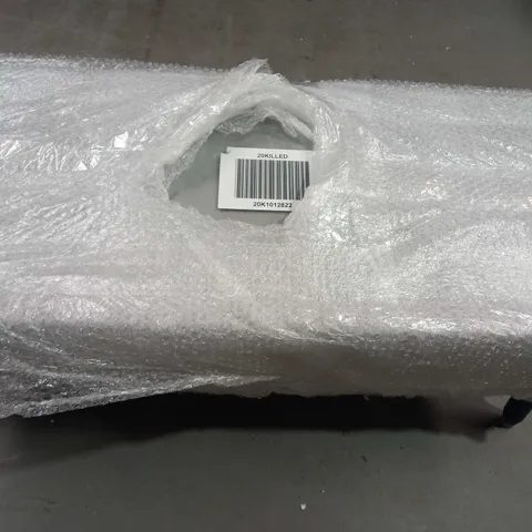 DESIGNER STORAGE OTTOMAN IN GREY - COLLECTION ONLY