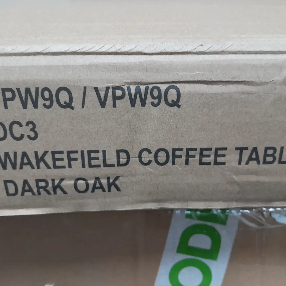 BOXED WAKEFIELD COFFEE TABLE - COLLECTION ONLY  RRP £99