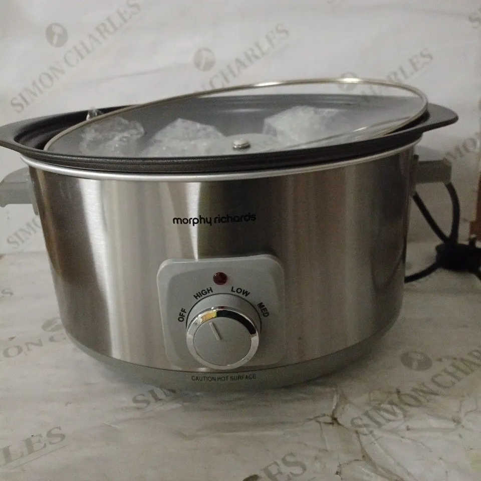 MORPHY RICHARDS 461014 SEAR & STEW ALUMINIUM SLOW COOKER