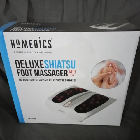 BOXED HOMEDICS DELUXE SHIATSU FOOT MASSAGER WITH HEAT FM-TS9-GB