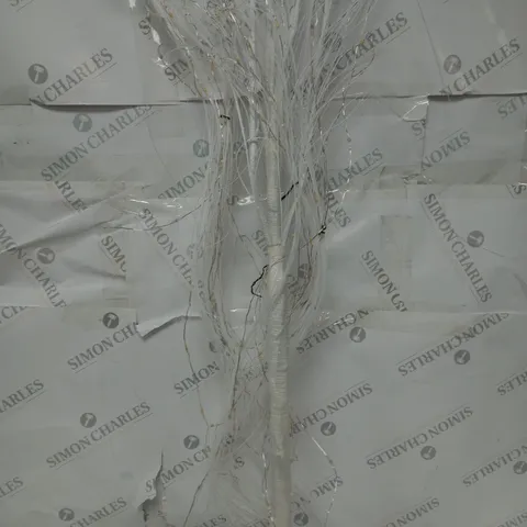 BOXED ALISON CORK PRE-LIT CASCADING GLITTER WHITE WILLOW TREE - COLLECTION ONLY