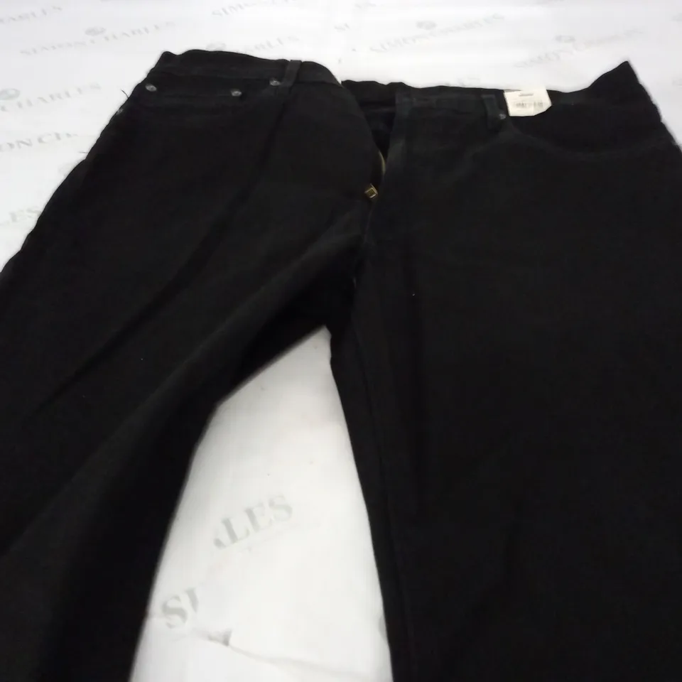 LEVI'S 502 TAPER EASE JEAN IN BLACK - 38 X 32