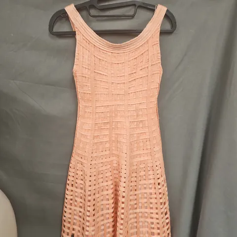 HEPBURN RIBBON DRESS IN CORAL – WOMEN'S EXTRA SMALL (UK XS)
