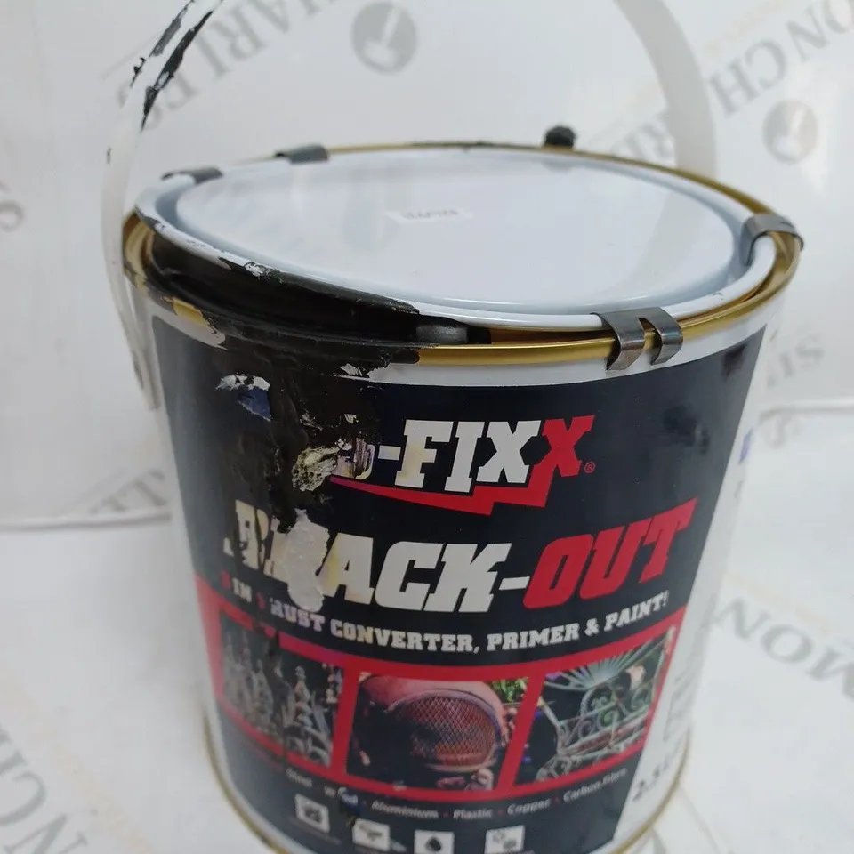 SFIXX BLACK OUT 2.5 LITRES RUST CONVERTER PAINT