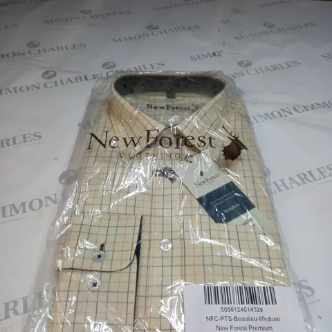 NEW FOREST TATTERSALL SHIRT SIZE MEDIUM 