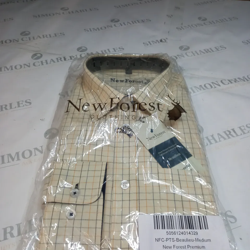 NEW FOREST TATTERSALL SHIRT SIZE MEDIUM 