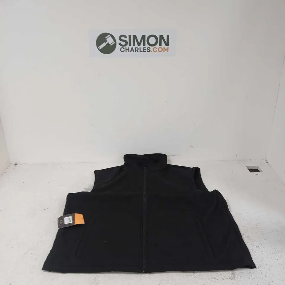 REGATTA PROFESSIONAL BLACK SLEEVELESS JACKET (GILET) – UK 3XL (EU 62)