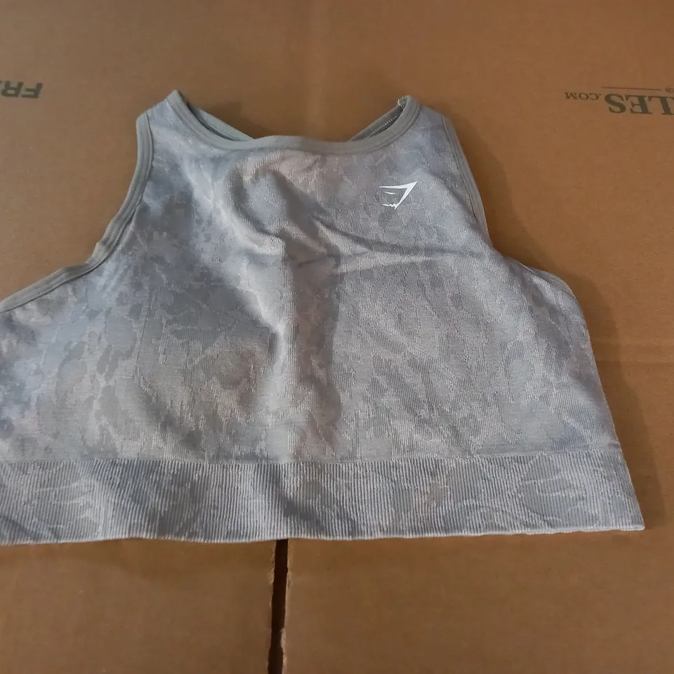 GYMSHARK GREY TRAINING BRA - M