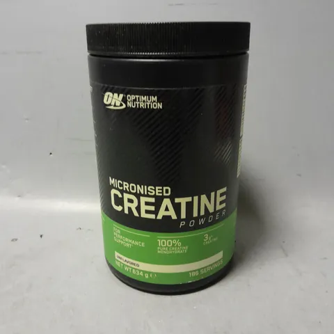 SEALED ON OPTIMUM NUTRITION MICRONIZED CREATINE POWDER UNFLAVOURED - 634G