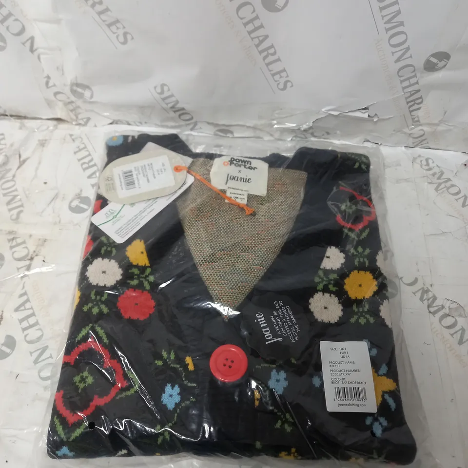 DAWN O’PORTER X JOANIE - KIR VINTAGE TILE PRINT CARDIGAN SIZE L